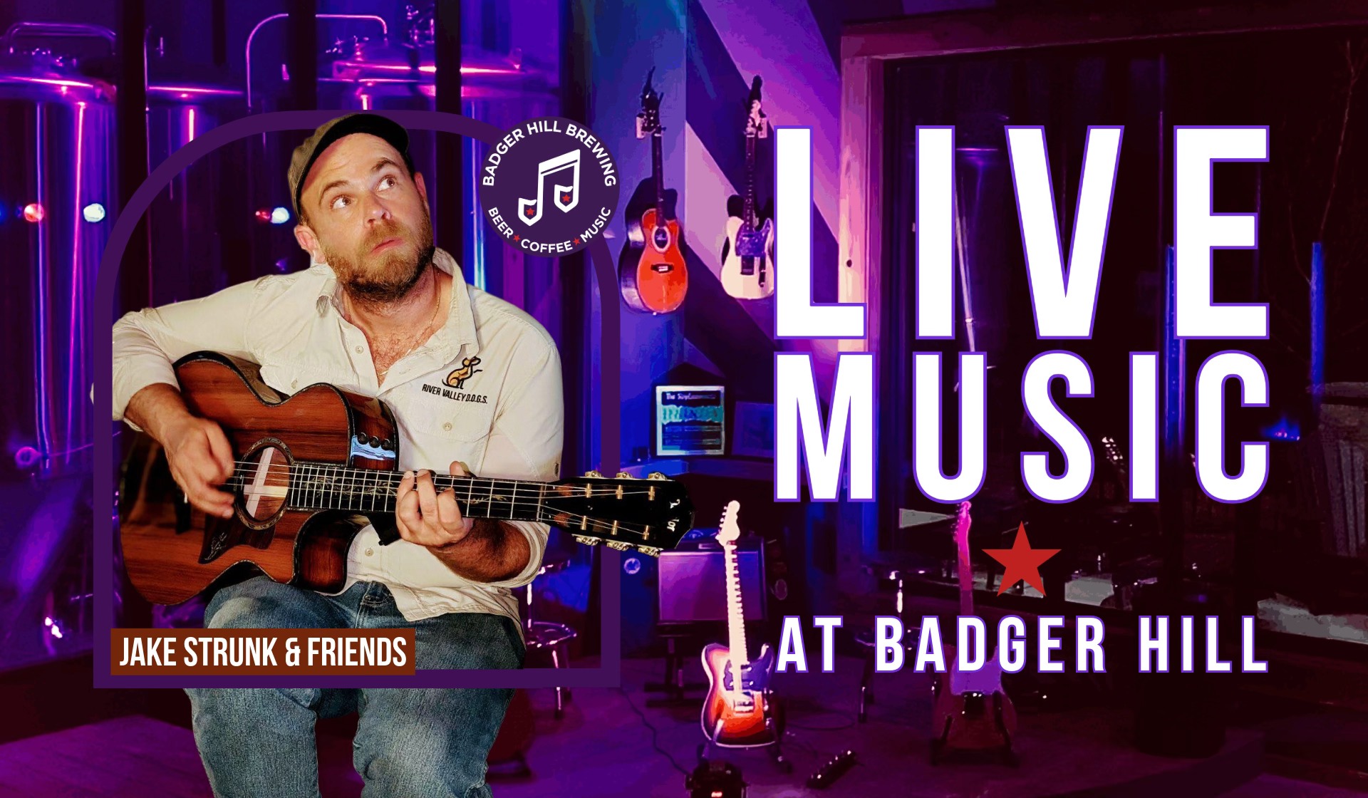 Live Music Performance by Jake Strunk and Friends