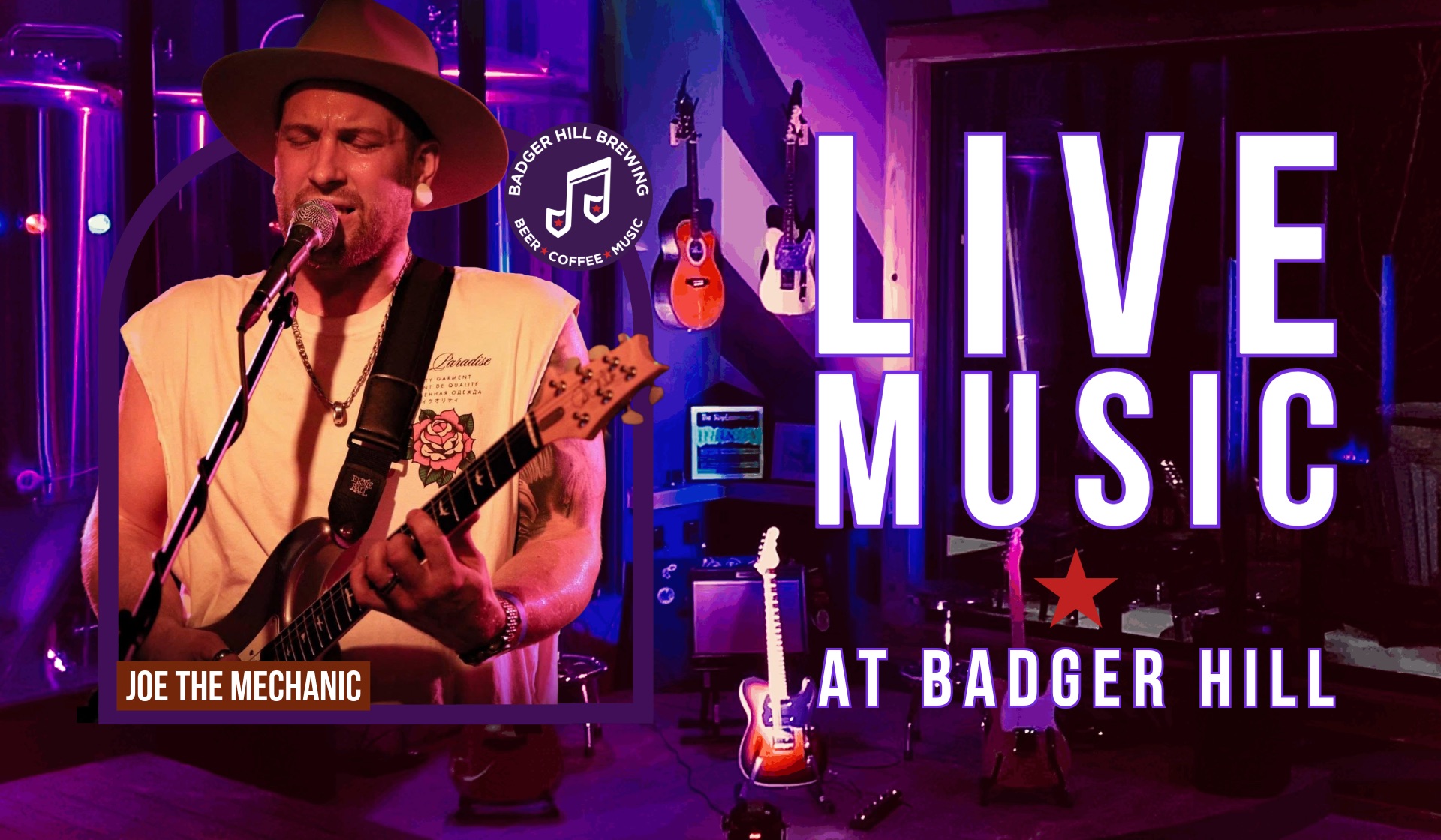 Live Music Performance by Joe the Mechanic